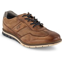 bugatti Herren Schnürschuhe braun Leder geprägt von Bugatti