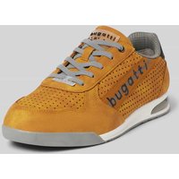 bugatti Sneaker mit Label-Print Modell 'Trevor' in Gelb, Größe 45 von Bugatti
