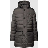 bugatti Steppjacke mit Kapuze und Pattentaschen in Graphit, Größe 28 von Bugatti