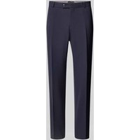 bugatti Tapered Fit Anzughose aus Schurwoll-Mix in Marine, Größe 54 von Bugatti