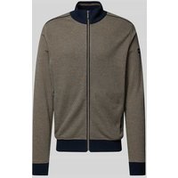 bugatti Sweatjacke mit Reißverschluss in Taupe, Größe XXL von Bugatti
