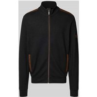 bugatti Sweatjacke mit Stehkragen Modell 'Selanik' in Dunkelgrau, Größe XXXXL von Bugatti