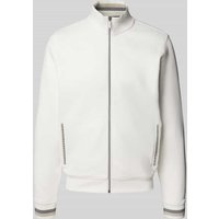 bugatti Sweatjacke mit Stehkragen in Offwhite, Größe XXL von Bugatti