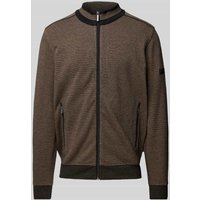 bugatti Sweatjacke mit Stehkragen in Sand, Größe L von Bugatti