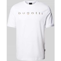 bugatti T-Shirt mit Logo-Print in Weiss, Größe XXXL von Bugatti