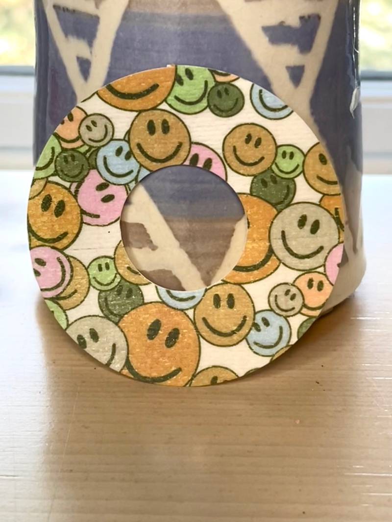 Retro Smiley Freestyle Libre Overlay Patch von BugzyDesigns