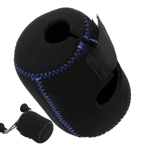 Buhygn Organizer mit Fischereirollen mit schocksicherem Design, Rollenabdeckungstasche, Lagerhülle an Fischereigeräten, leicht zu tragen, langlebiger Gebrauch, 8x6 cm für Erwachsene von Buhygn