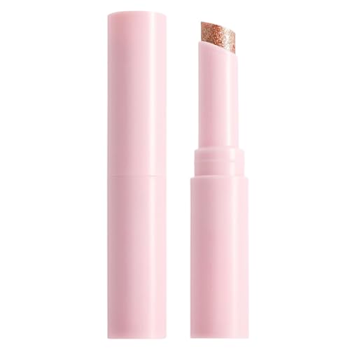 Lidschattenstock, Langwaren Cremiger Lidschatten, Cremiger Glitzer-Lidschatten-Stick, Erduldiger Make-up, Sanfte Anwendungstextur, 3,1 G, Für Eine Glatte Anwendung, Mehrsatzes Mehrzweck-Make-up von Buhygn