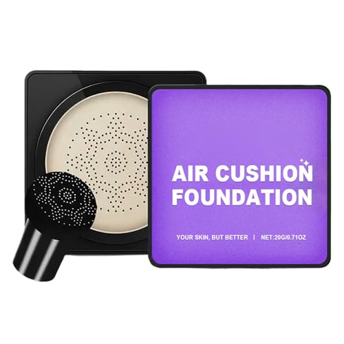 Mushroom Air Cushion Foundation Make Up, Waterproof Concealer, Cushion Foundation, Waterproof Technology, Ergonomic Edge Technology, 20g, For Daily Use By Women & Girls von Buhygn