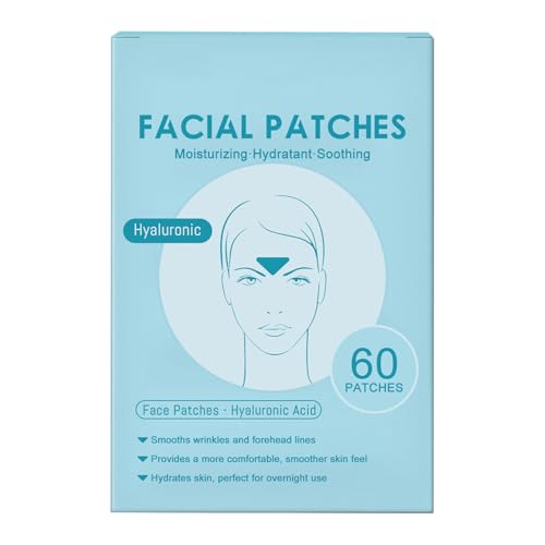 Zornesfalten Pflaster Gesicht Hydrating Patches Hautstraffung Patch mit Sofort Lifting Effekt Wiederverwendbar & Einfach aufzutragen 10x1x15cm für Stirn Schönheit Reisen Erwachsene von Buhygn