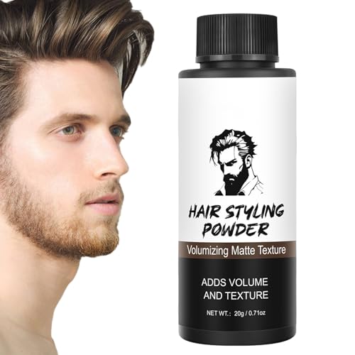 Styling Powder, Mens Hair Texturizer, Matte Finish, Root Thickening, Volumizing Effect, Suitable on Women, Barbers, Great for Daily Grooming, Professional and Casual Use von Buhyujkm