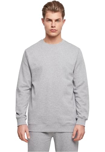 Build Your Brand Basic Crewneck Heather Grey XXL von Build Your Brand