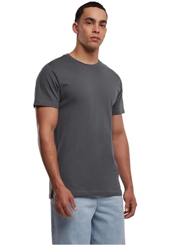 Build Your Brand Herren T-Shirt Round Neck, Männer Basic T-Shirt mit Rundhalsausschnit, Regular Fit, Baumwolle, Magnet, XS Build Your Brand Herren T-Shirt Round Neck, Männer Basic T-Shirt mit Rundhalsausschnit, Regular Fit, Baumwolle, Magnet, XS von Build Your Brand