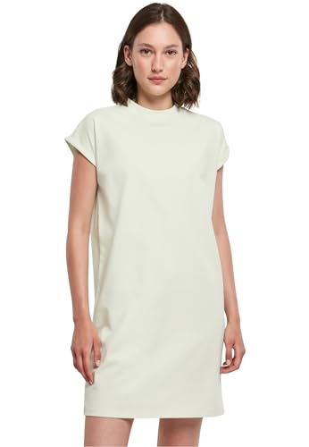 Build Your Brand Damen Kleid Ladies Turtle Extended Shoulder Dress lightmint S von Build Your Brand