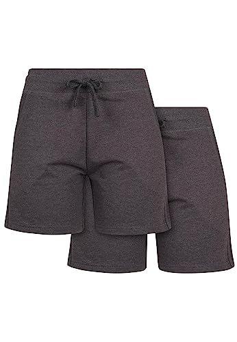Build Your Brand Damen By066a-ladies Terry 2-Pack Shorts, Charcoal, XS EU Build Your Brand Damen By066a-ladies Terry 2-Pack Shorts, Charcoal, XS EU von Build Your Brand