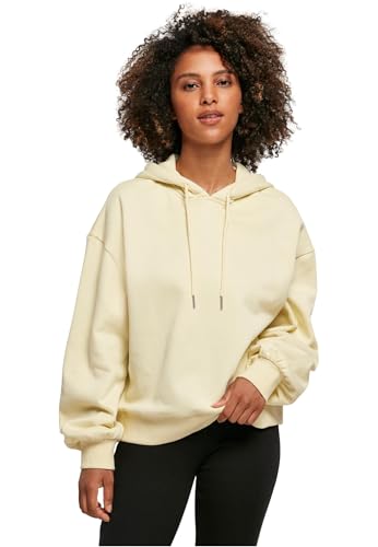 Build Your Brand Damen Kapuzenpullover Ladies Organic Oversized Hoody, Farbe softyellow, Größe 5XL von Build Your Brand