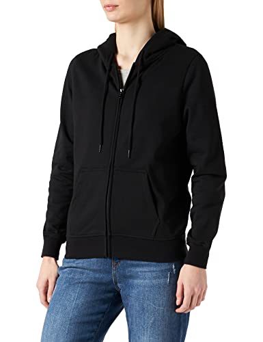 Build Your Brand Damen Ladies Basic Zip Hoody Kapuzenpullover, Black, 3XL von Build Your Brand