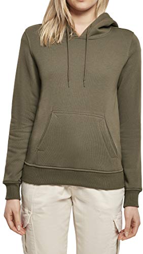 Build Your Brand Damen Ladies Heavy Hoody Jacke, per pack Grün (Olive 00176), Medium (Herstellergröße: M) von Build Your Brand