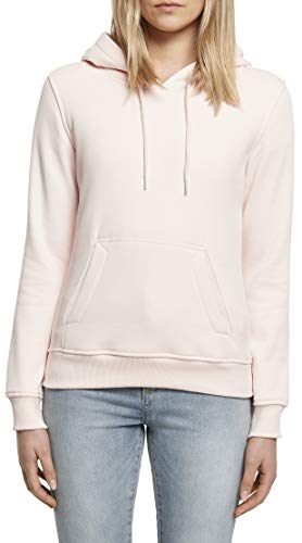 Build Your Brand Damen Ladies Heavy Hoody Jacke, per pack Rosa (Pink 00185), Medium (Herstellergröße: M) von Build Your Brand