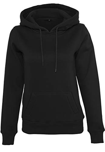 Build Your Brand Damen Ladies Heavy Hoody Jacke, per pack Schwarz (Black 00007), Small (Herstellergröße: S) von Build Your Brand