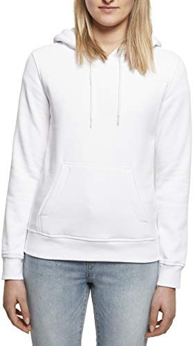 Build Your Brand Damen Ladies Heavy Hoody Jacke, per pack Weiß (White 00220), Large (Herstellergröße: L) von Build Your Brand