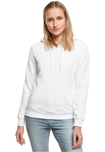 Build Your Brand Damen Ladies Heavy Hoody Jacke, per pack Weiß (White 00220), Large (Herstellergröße: L) von Build Your Brand