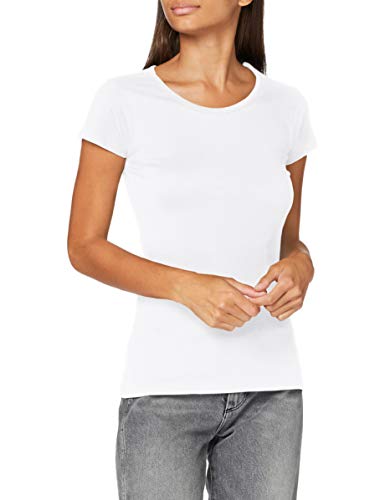Build Your Brand Damen BY086-Ladies Merch T-Shirt, White, XL von Build Your Brand