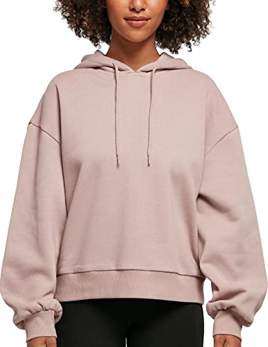 Build Your Brand Damen Ladies Organic Oversized Hoody Kapuzenpullover, Duskrose, 3XL von Build Your Brand