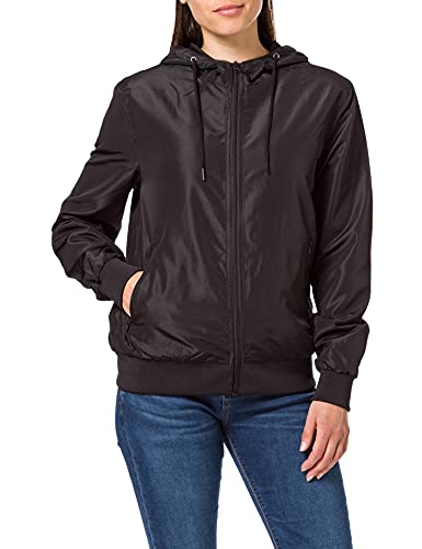 Build Your Brand Damen BY147-Ladies Recycled Windrunner Jacke, Black/Black, L von Build Your Brand