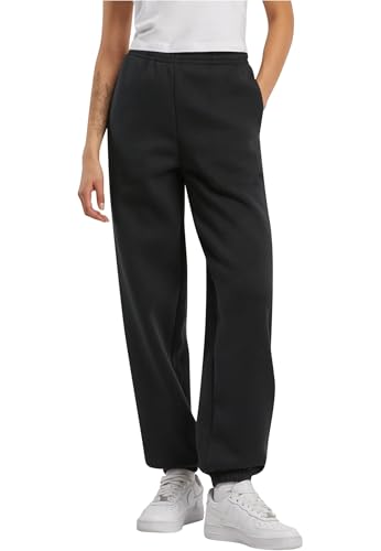 Build Your Brand Women's BY291-Ladies Fluffy Sweatpants, Black, 4XL von Build Your Brand