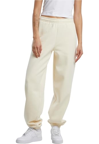 Build Your Brand Women's BY291-Ladies Fluffy Sweatpants, Whitesand, M von Build Your Brand