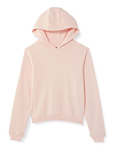 Build Your Brand Girls BY113-Girls Cropped Sweat Hoody Hooded Sweatshirt, pink, 110/116 von Build Your Brand