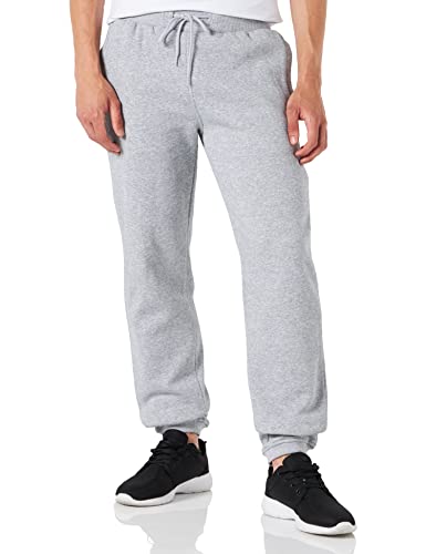 Build Your Brand Herren Relaxed Sporthose Heavy Sweatpants, Grau (Heather Grey 00431), L von Build Your Brand