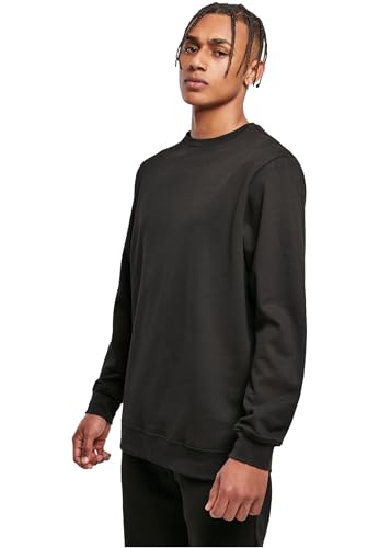 Build Your Brand Herren BB003-Basic Crewneck Sweatshirt, Black, M von Build Your Brand