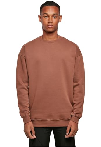 Build Your Brand Herren BY075-Sweat Crewneck Sweatshirt, bark, S von Build Your Brand