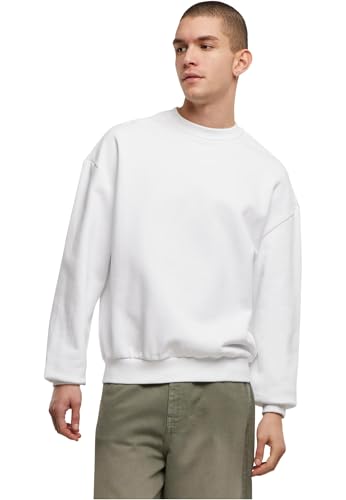 Build Your Brand Sweatshirt Ultra Heavy Cotton Crewneck White 5XL von Build Your Brand