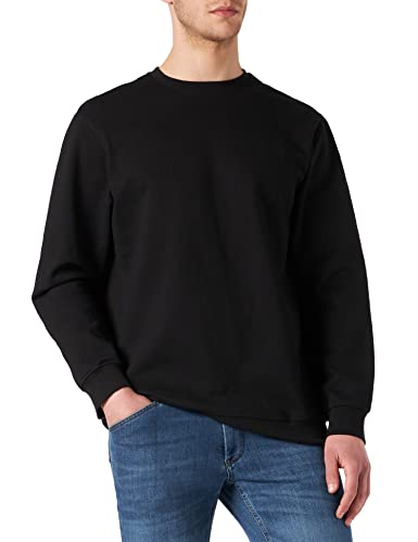 Build Your Brand Herren BB003-Basic Crewneck Sweatshirt, Black, XL von Build Your Brand