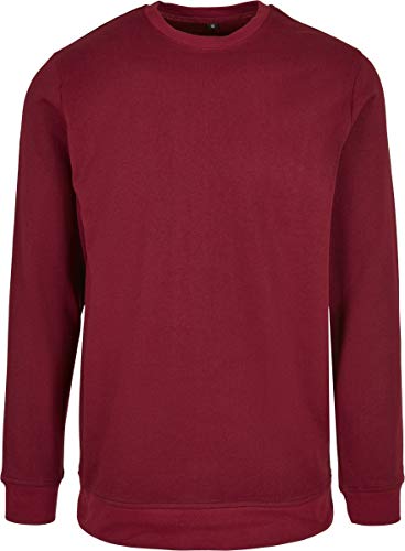 Build Your Brand Herren BB003-Basic Crewneck Sweatshirt, Burgundy, L von Build Your Brand