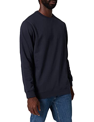 Build Your Brand Herren BB003-Basic Crewneck Sweatshirt, Navy, L von Build Your Brand