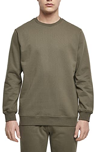 Build Your Brand Herren Basic Crewneck Sweatshirt, Olive, 3XL von Build Your Brand