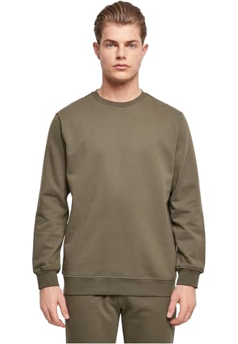 Build Your Brand Herren BB003-Basic Crewneck Sweatshirt, Olive, XXL von Build Your Brand