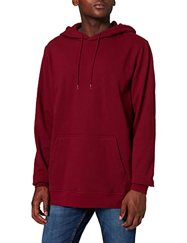 Build Your Brand Herren BB001-Basic Hoody Kapuzenpullover, Burgundy, 5XL von Build Your Brand