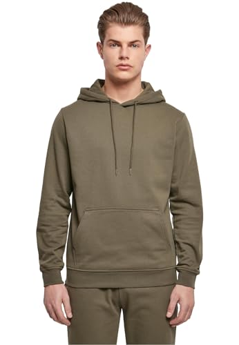Build Your Brand Herren BB001-Basic Hoody Kapuzenpullover, Olive, S von Build Your Brand