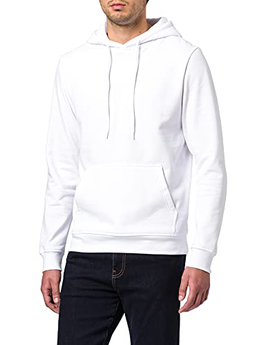 Build Your Brand Herren Basic Hoody Kapuzenpullover, Weiß, 4XL EU von Build Your Brand