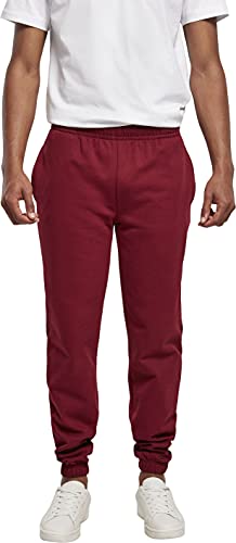 Build Your Brand Herren Basic Jogging Pants Hose, Burgundy, XS von Build Your Brand