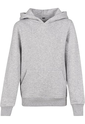 Build Your Brand Basic Kids Hoody, Heather Grey, 122/128 von Build Your Brand