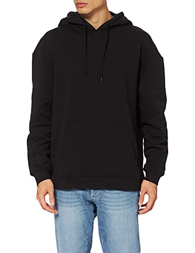 Build Your Brand Herren BB006-Basic Oversize Hoody Kapuzenpullover, Black, XS von Build Your Brand