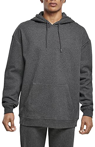 Build Your Brand Herren Basic Oversize Hoody Kapuzenpullover, Charcoal, 5XL von Build Your Brand