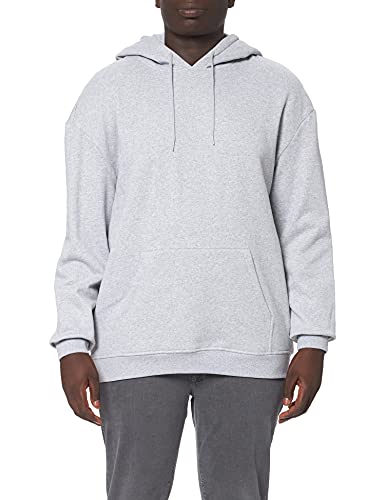 Build Your Brand Herren BB006-Basic Oversize Hoody Kapuzenpullover, Heather Grey, 3XL von Build Your Brand