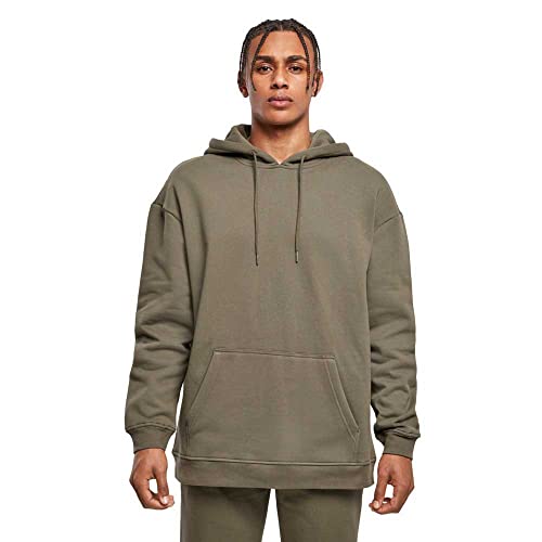 Build Your Brand Herren BB006-Basic Oversize Hoody Kapuzenpullover, Olive, 3XL von Build Your Brand